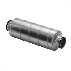 Lyddæmper med 100 mm isolering